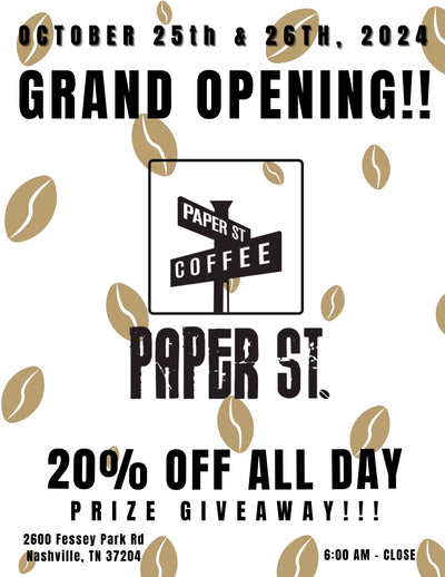 Grand Opening !Paper Street Coffee at PRVN Nashville!