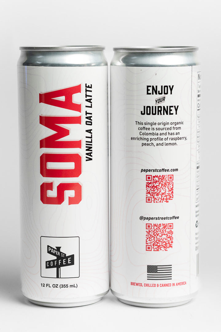 Soma Vanilla Oat Cold Brew Latte | Paper Street Coffee
